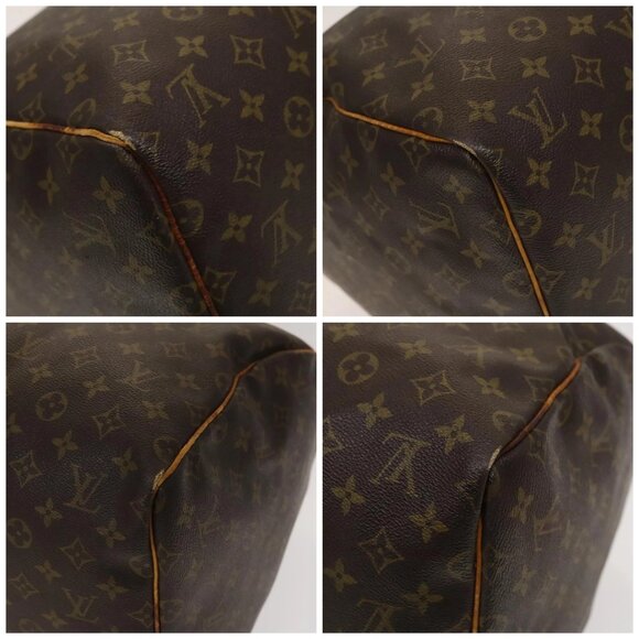 LOUIS VUITTON Monogram Keepall 55 Boston Bag M41424 LV Auth 136228 - Picture 14 of 16